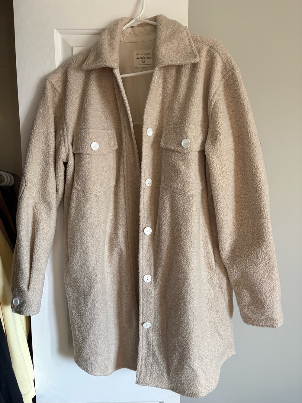 Jillian Harris Sherpa Shacket Jacket